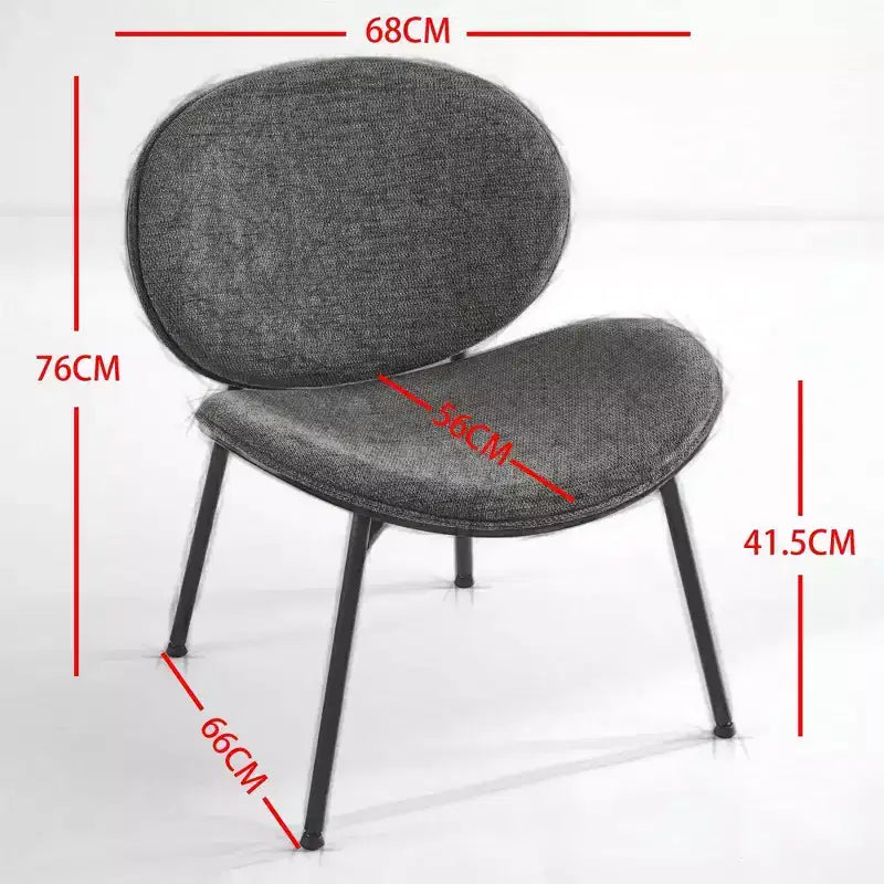 Fauteuil d'appoint en lin beige, pieds en noyer, 1 place