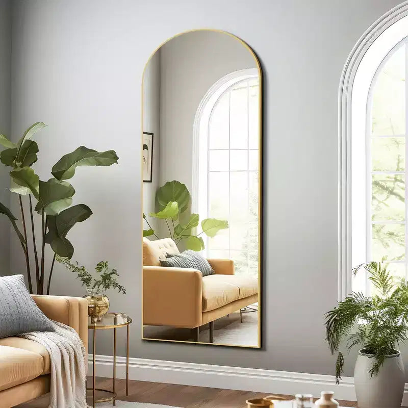 Miroir rectangulaire noir pleine longueur, à fixer au mur, 1 personne – 71" x 31"