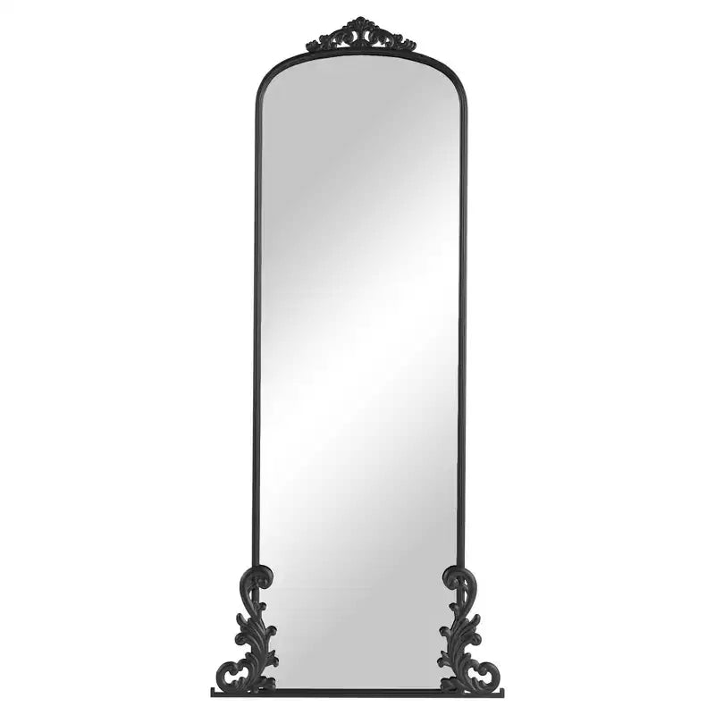 Miroir rectangulaire noir pleine longueur, à fixer au mur, 1 personne – 71" x 31"