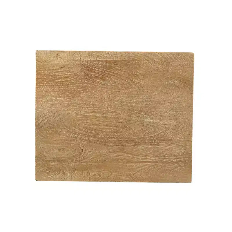 Armoire Bohème 1 porte Chêne Naturel Sablé et Piétement Fer Gris Antique