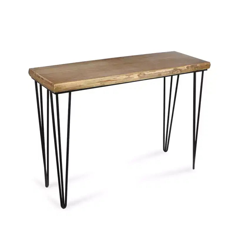 Console marron et noire, rectangulaire, pour 1 personne