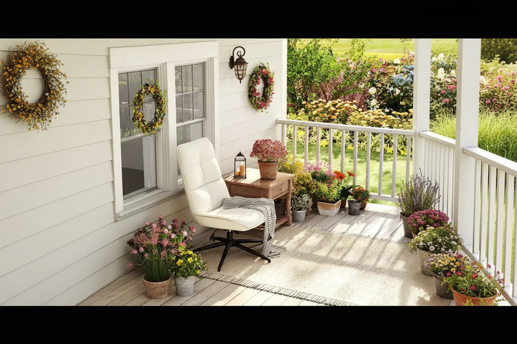 Fauteuil d'appoint pivotant sans accoudoirs, en tissu beige, une place