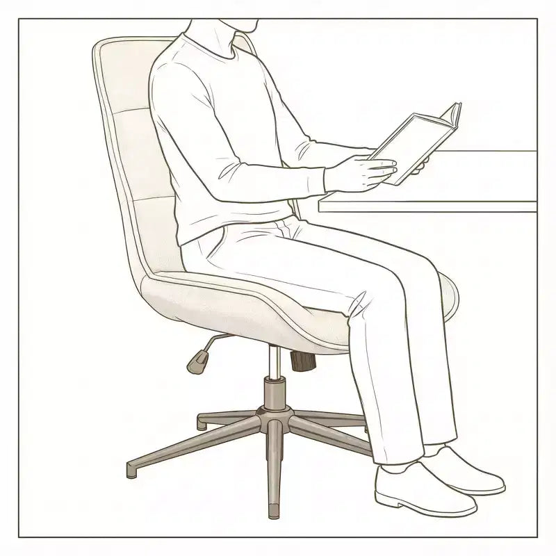Fauteuil d'appoint pivotant sans accoudoirs, en tissu beige, une place