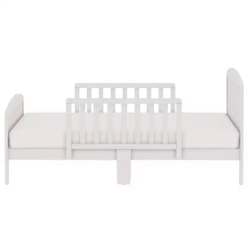 Lit de tout-petit en pin avec barrières de sécurité – Argile / Gris perle / Expresso / Rose / Blanc, Pour 1 enfant