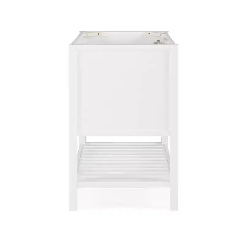 Meuble-lavabo blanc autoportant pour salle de bain, style Shaker, portes à fermeture amortie, un évier, 36 po.