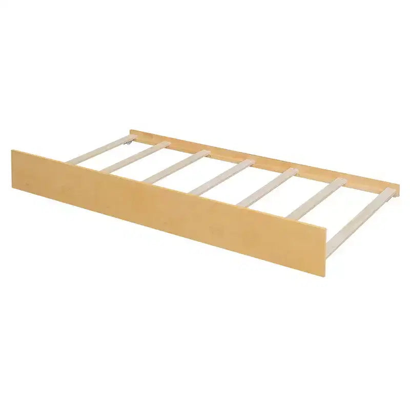 Lit jumeau de style maison, gris/naturel/noyer/blanc, avec lit gigogne – Pour 2 personnes