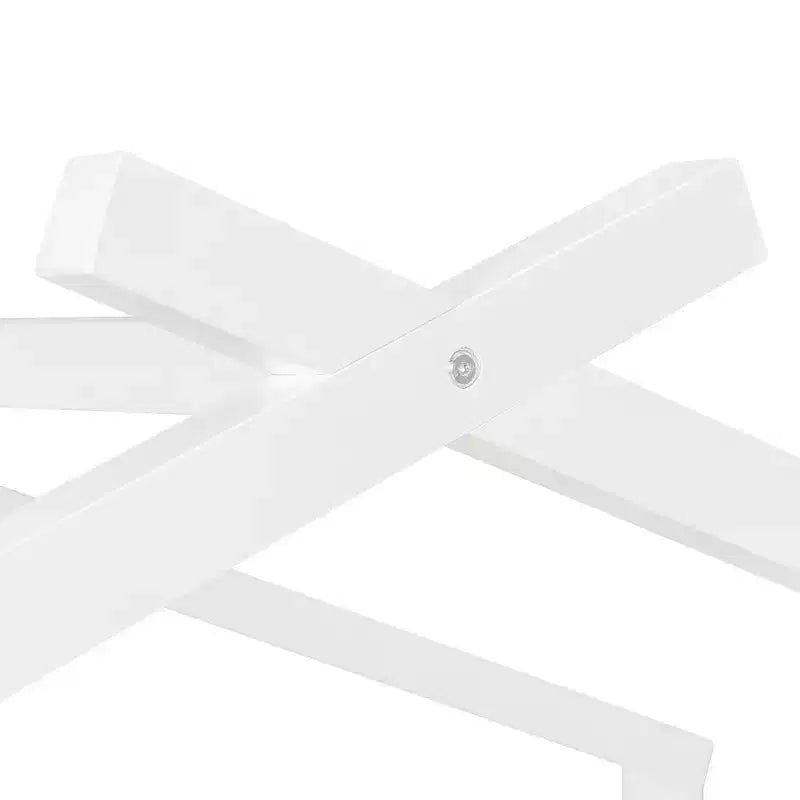 Lit jumeau de style maison, gris/naturel/noyer/blanc, avec lit gigogne – Pour 2 personnes