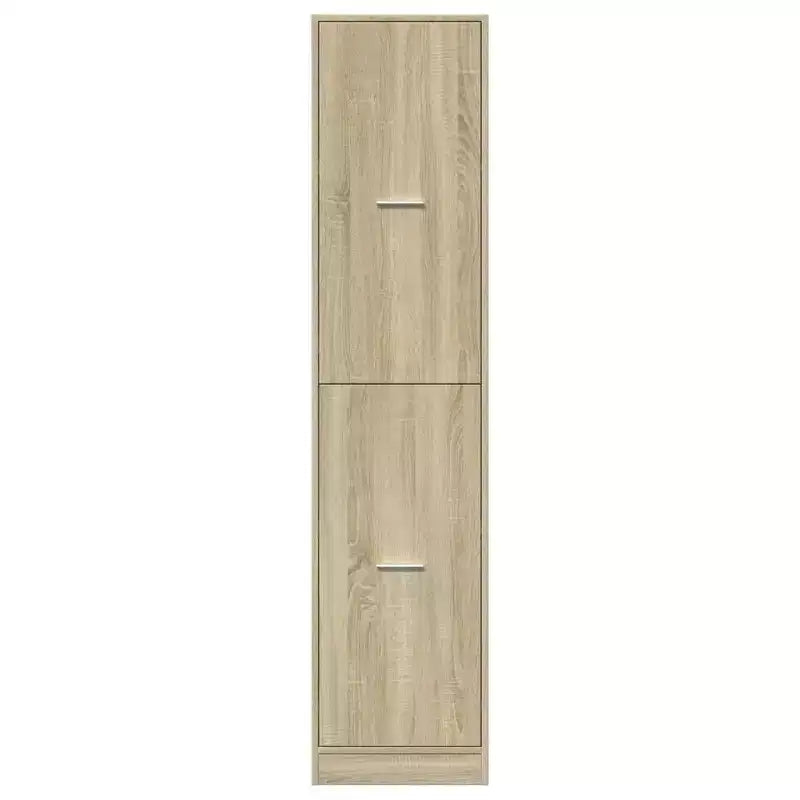 Armoire d'apothicaire Sonoma Chêne, marron, 2 portes / 4 tiroirs, assemblage 1 personne