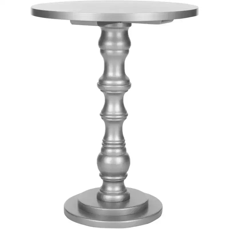 Table d'appoint ronde avec accent or/argent – 1 pièce