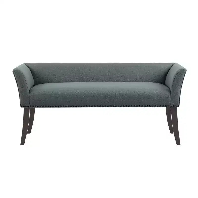 Banc d'appoint rembourré taupe / bleu ardoise / crème / gris / bleu – 1 place