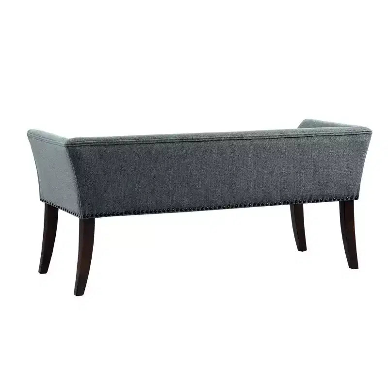 Banc d'appoint rembourré taupe / bleu ardoise / crème / gris / bleu – 1 place