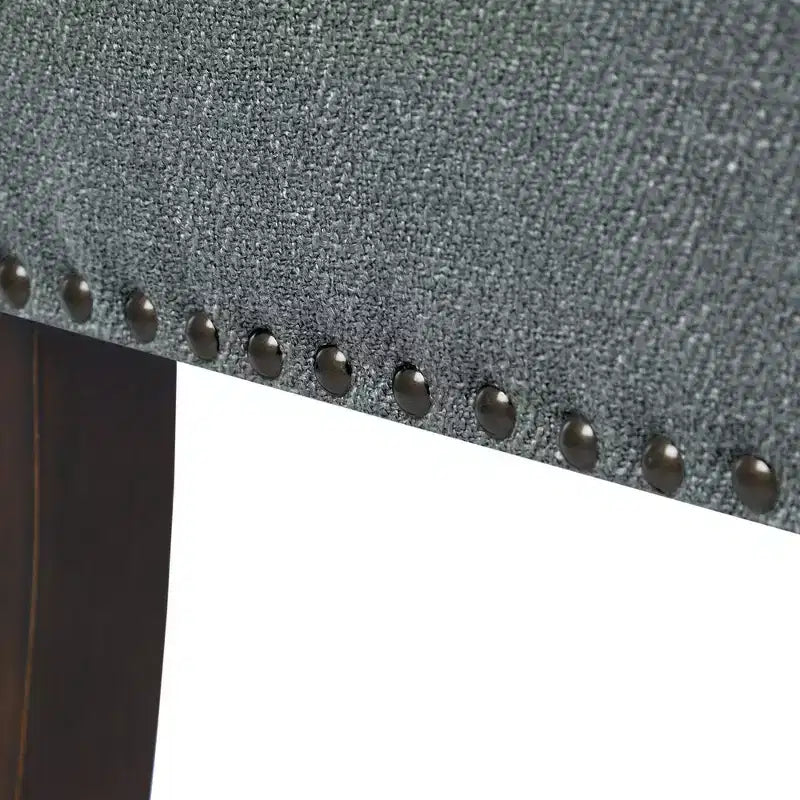 Banc d'appoint rembourré taupe / bleu ardoise / crème / gris / bleu – 1 place
