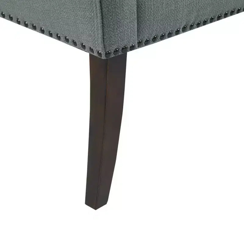 Banc d'appoint rembourré taupe / bleu ardoise / crème / gris / bleu – 1 place