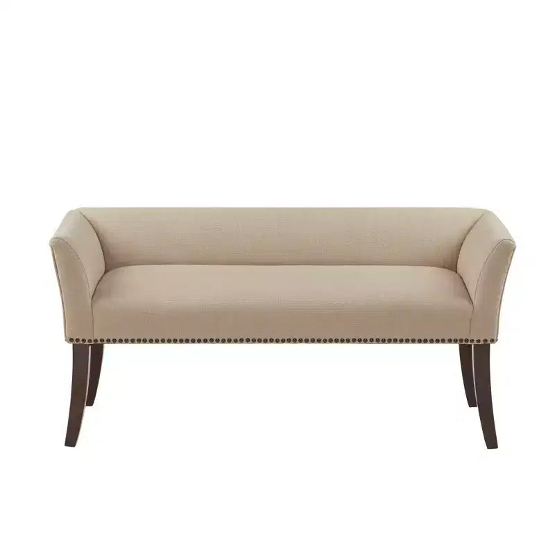 Banc d'appoint rembourré taupe / bleu ardoise / crème / gris / bleu – 1 place