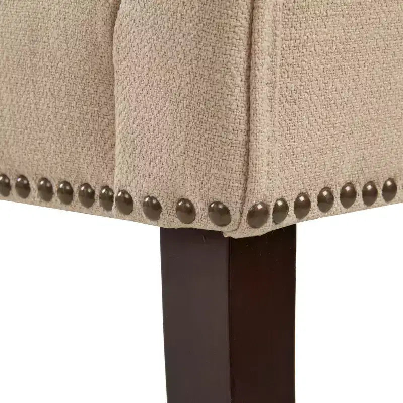 Banc d'appoint rembourré taupe / bleu ardoise / crème / gris / bleu – 1 place