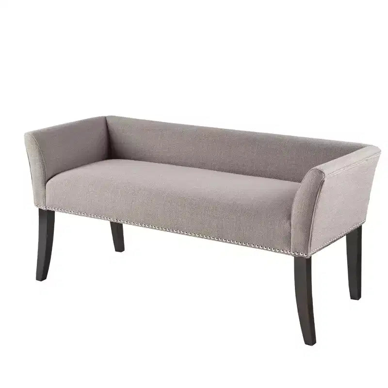 Banc d'appoint rembourré taupe / bleu ardoise / crème / gris / bleu – 1 place