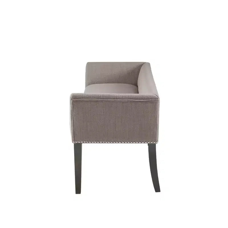 Banc d'appoint rembourré taupe / bleu ardoise / crème / gris / bleu – 1 place