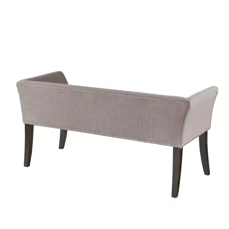 Banc d'appoint rembourré taupe / bleu ardoise / crème / gris / bleu – 1 place