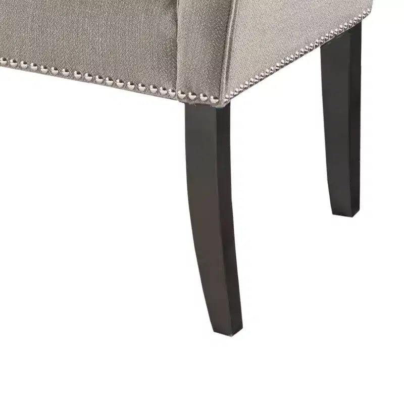 Banc d'appoint rembourré taupe / bleu ardoise / crème / gris / bleu – 1 place