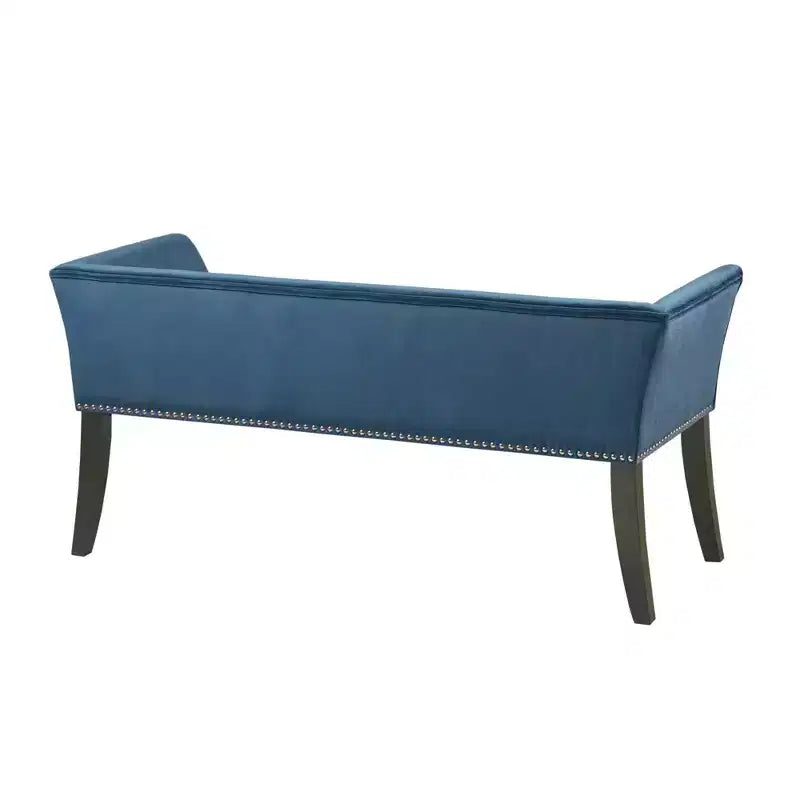 Banc d'appoint rembourré taupe / bleu ardoise / crème / gris / bleu – 1 place