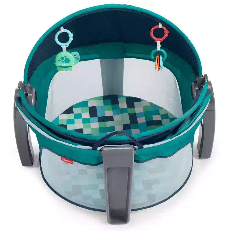 Dôme portable gris pour bébé – 1 enfant, parc et berceau pliable